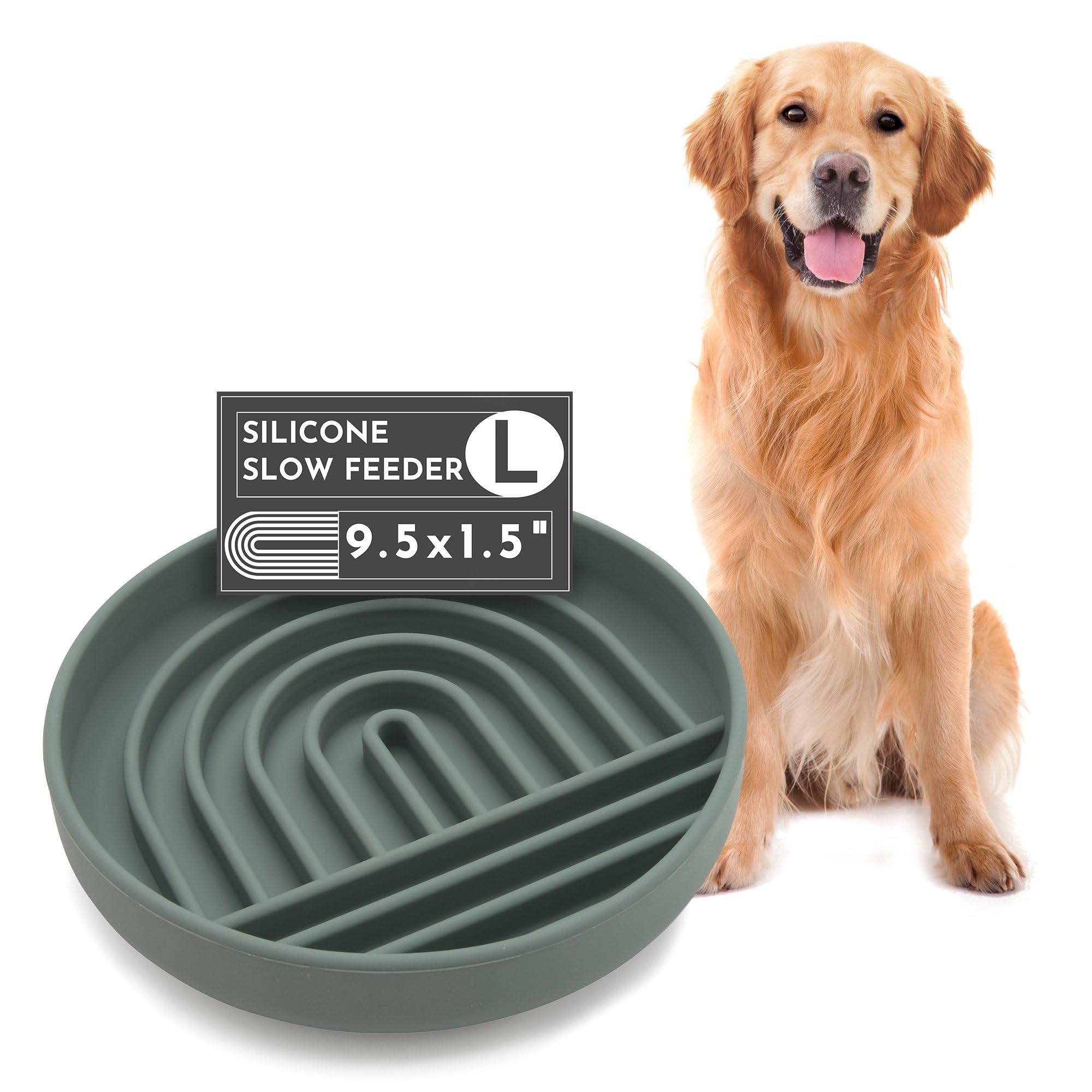 Slow Feeder Silicone Bowl for Dogs